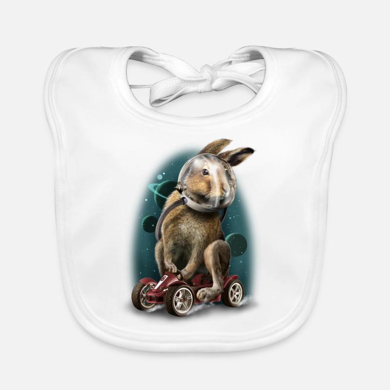 Rabbit race Bavoir bio Bébé