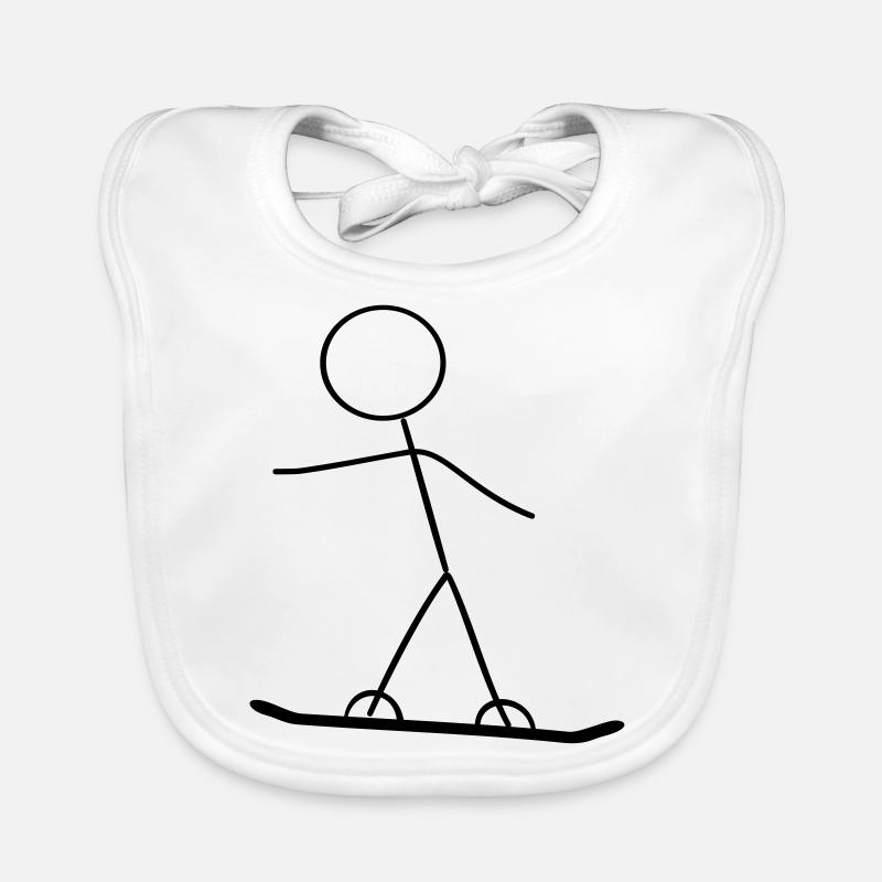 Strokesman Snowboarding Baby Bio-Lätzchen