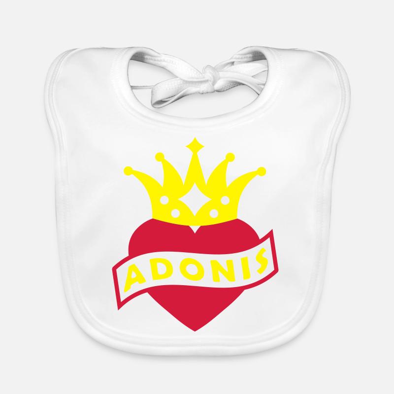 With Heart & Crown - ADONIS Organic Baby Bibs