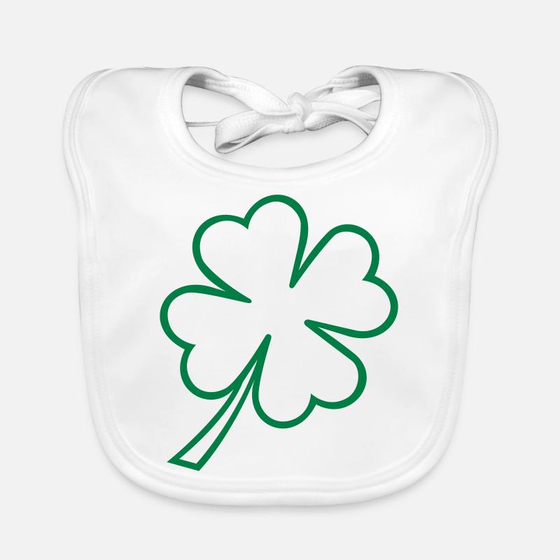 lucky clover st patrick Baby Bio-Lätzchen