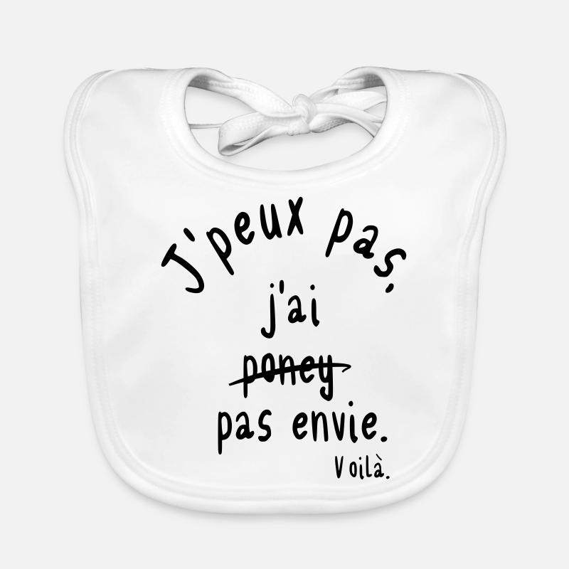 J'ai pas envie Bavoir bio Bébé