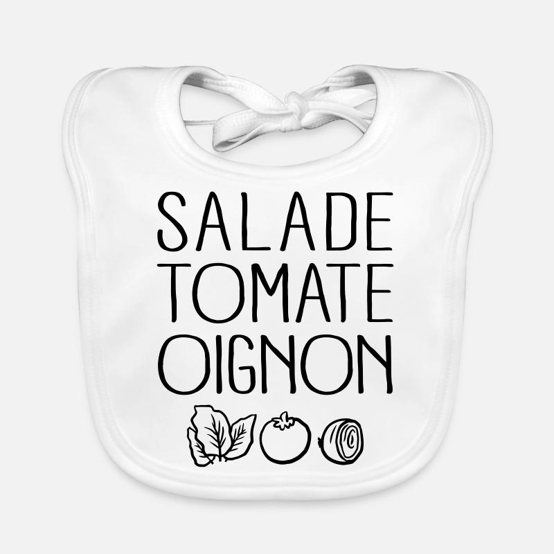 Salade Tomate Oignon Bavoir bio Bébé