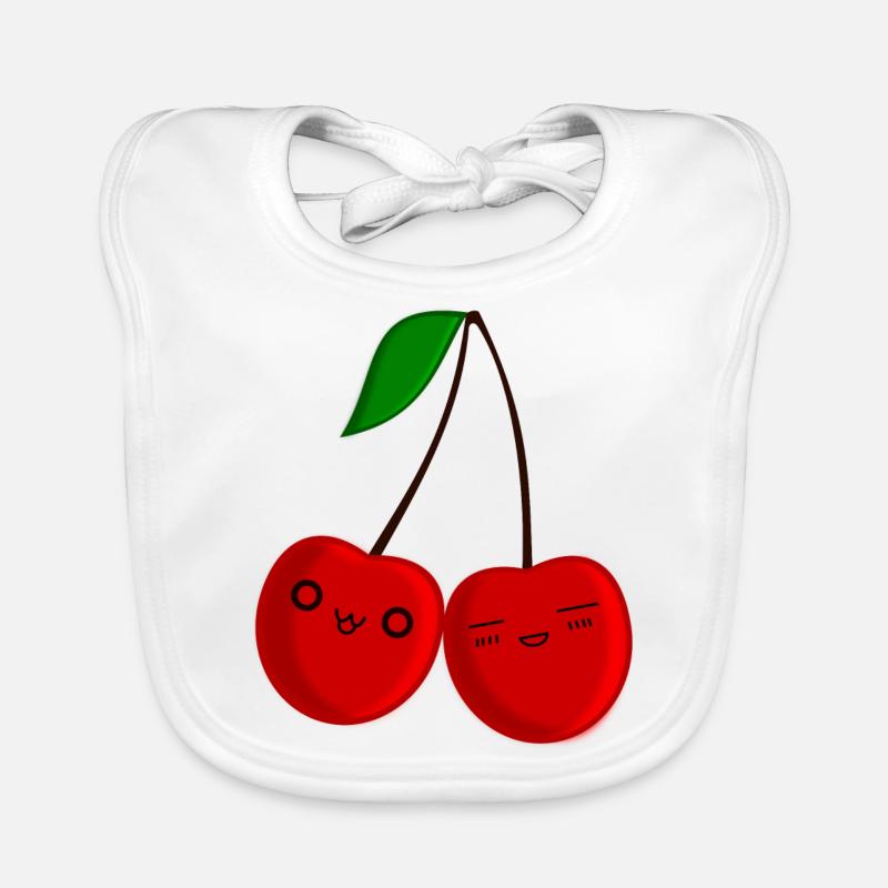 Chibi Kirsche Baby Bio-Lätzchen
