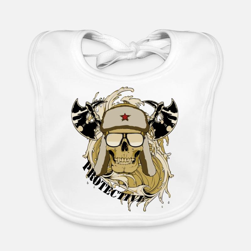 protective skull Organic Baby Bibs
