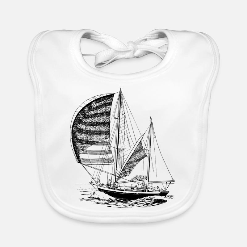bateau à voile Bavoir bio Bébé