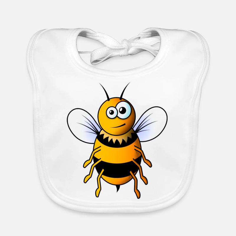 Comic Biene Baby Bio-Lätzchen