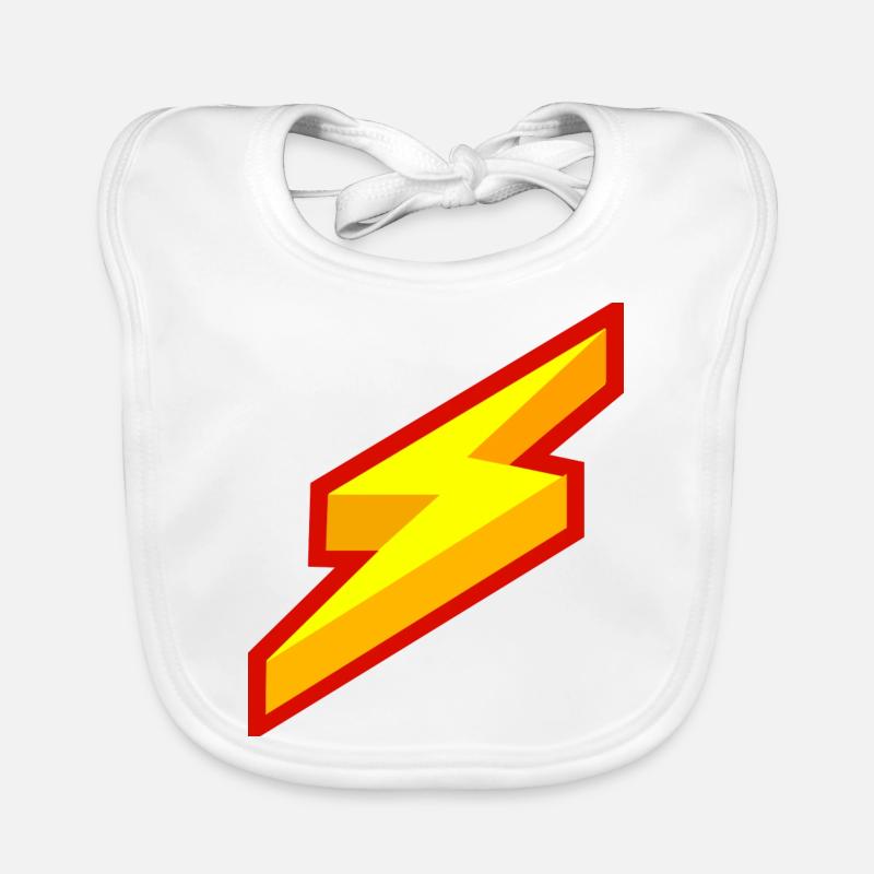 Blitz Comic Symbol Baby Bio-Lätzchen