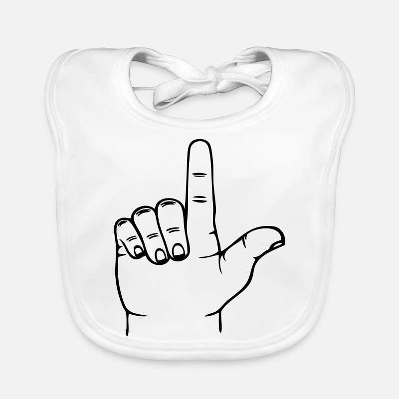 Loser hand Bavoir bio Bébé