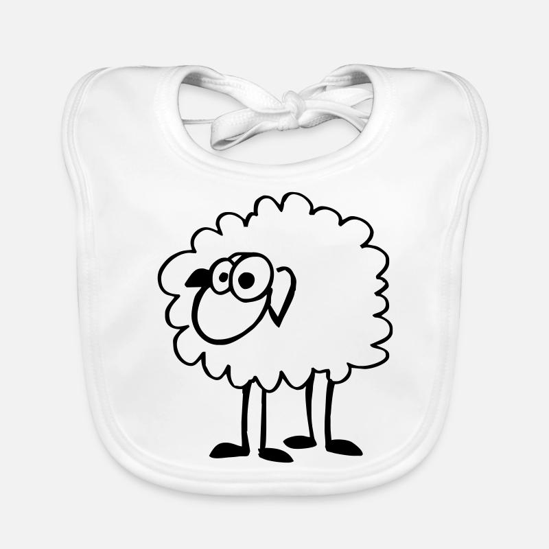Funny sheep Organic Baby Bibs