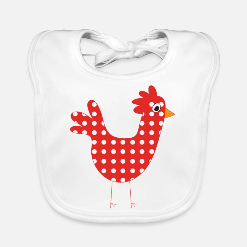 poule Bavoir bio Bébé