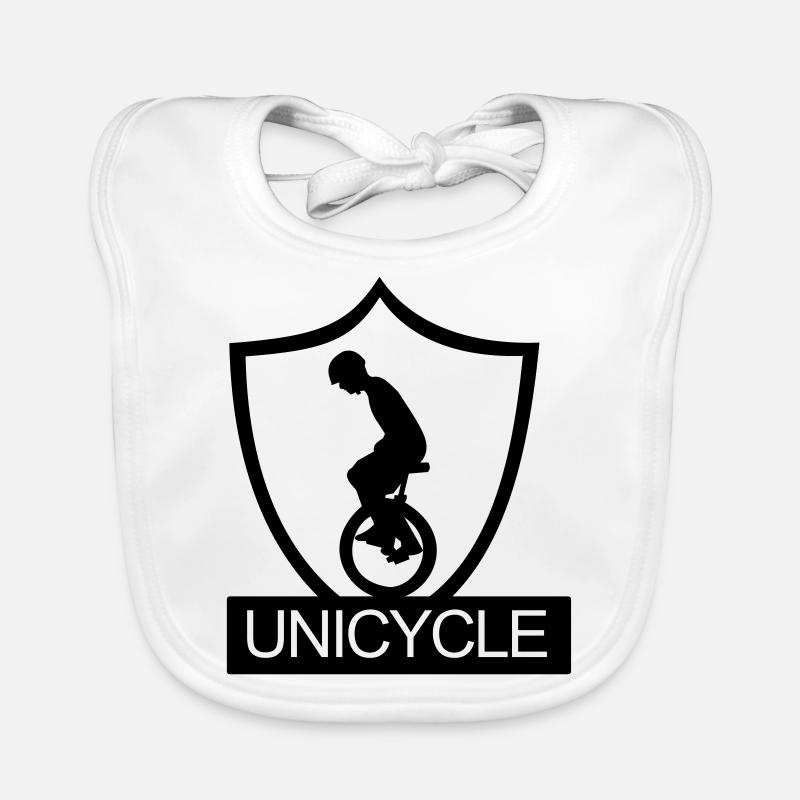 Monocycle, Downhill, A, roue,cavalier de monocycle Bavoir bio Bébé