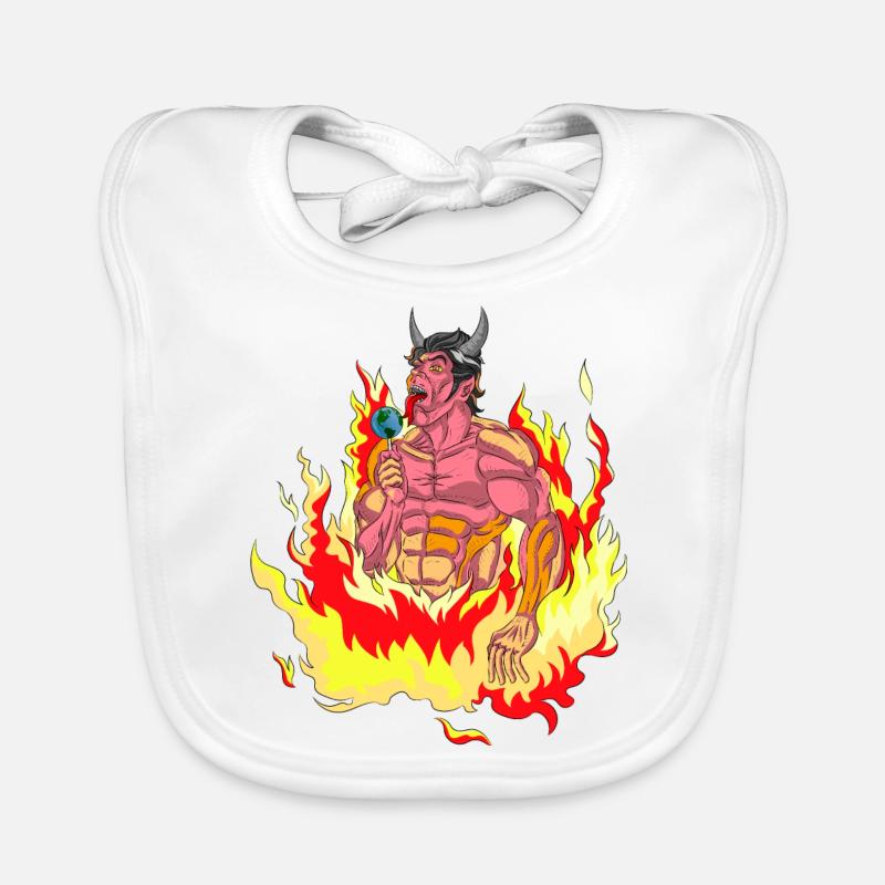 DEVIL'S CANDY HELL - SWEET METTRE LE MONDE EN FEU Bavoir bio Bébé