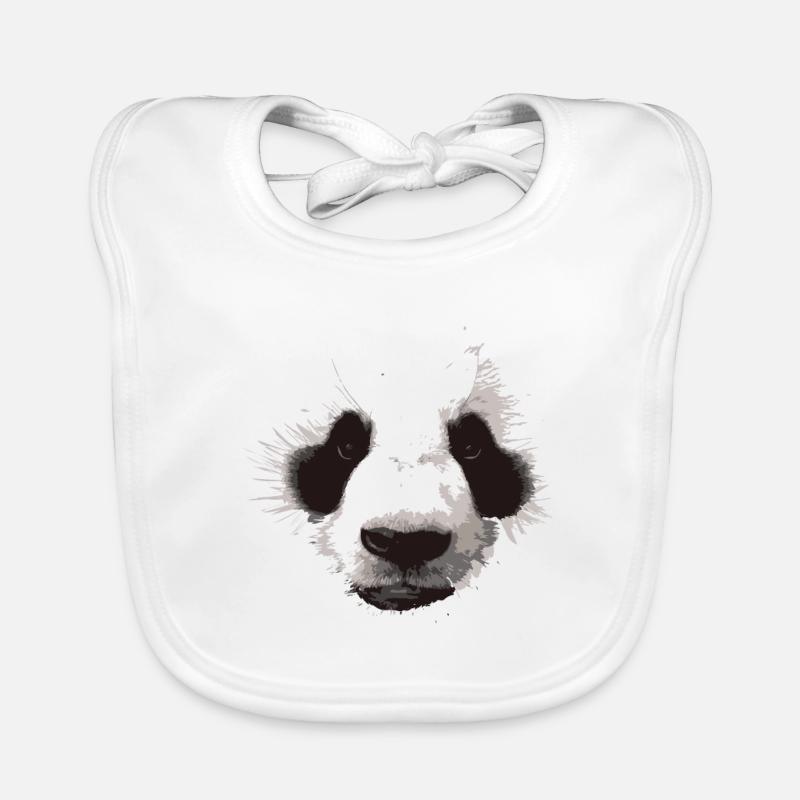 Panda Gesicht Baby Bio-Lätzchen