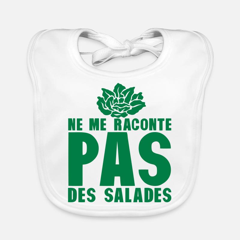 raconte pas salade expression 0 Bavoir bio Bébé
