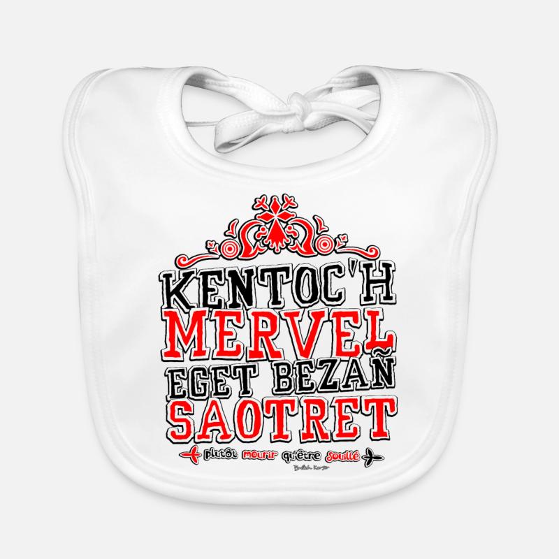 Devise de la Bretagne Bavoir bio Bébé