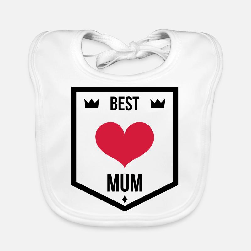 Maman / Fête des Mère / Enfant / Mere / Bébé Bavoir bio Bébé