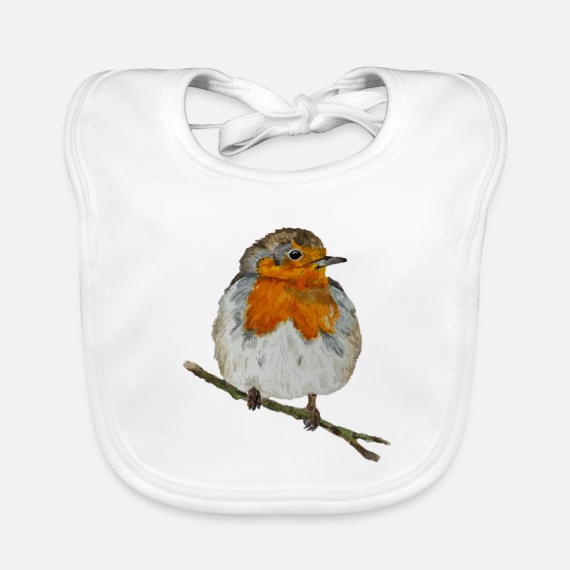 Robin Organic Baby Bibs