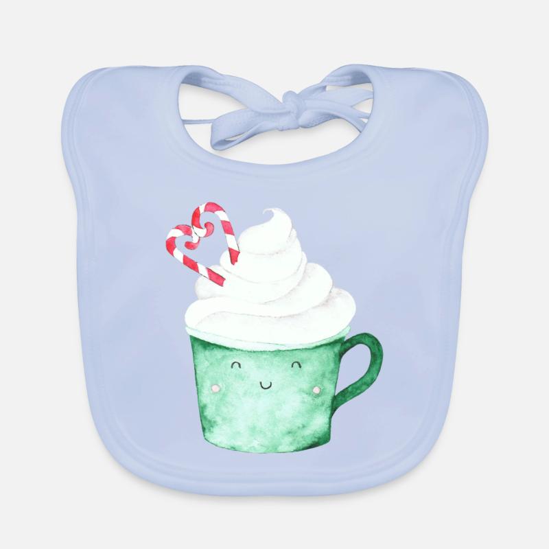 Cocoa cup mug Organic Baby Bibs