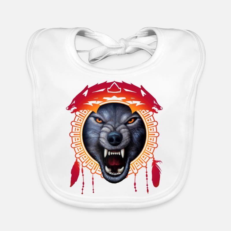 Loup Bavoir bio Bébé