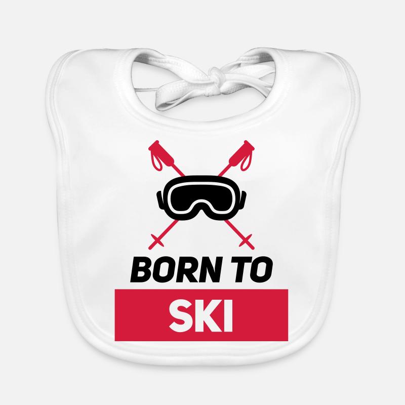 BORN TO SKI Organic Baby Bibs