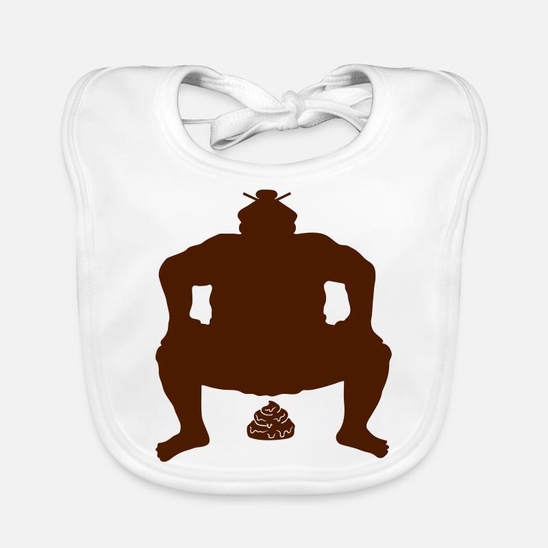 Häufchen Sumo Ringer Baby Bio-Lätzchen