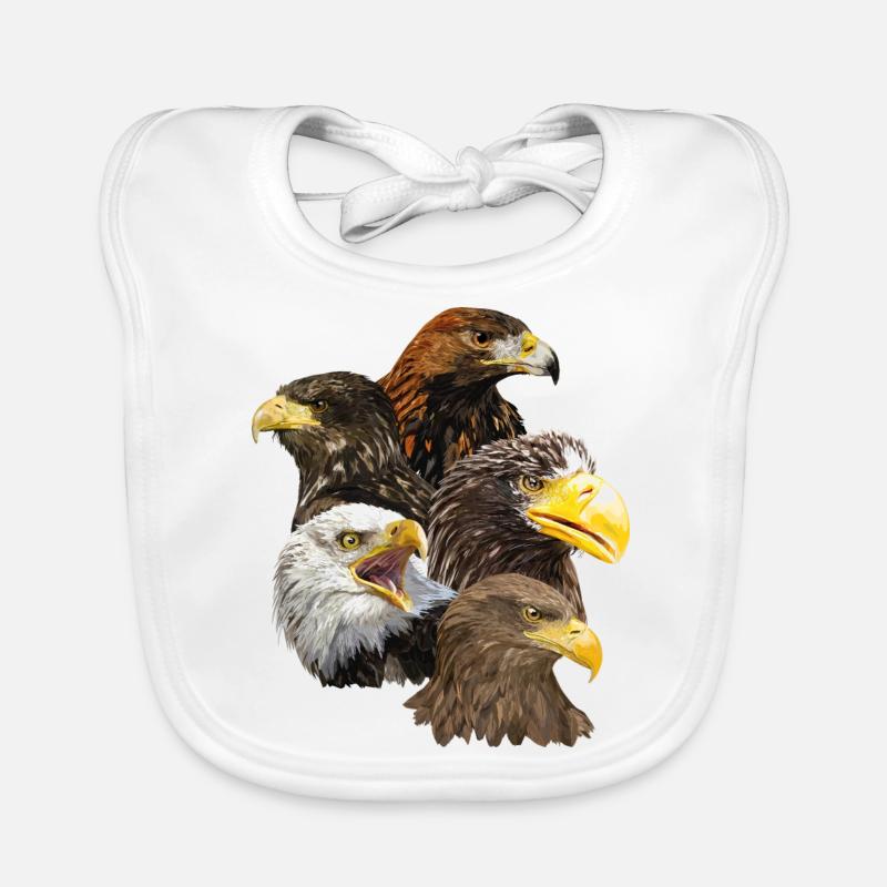 Raubvögel Baby Bio-Lätzchen