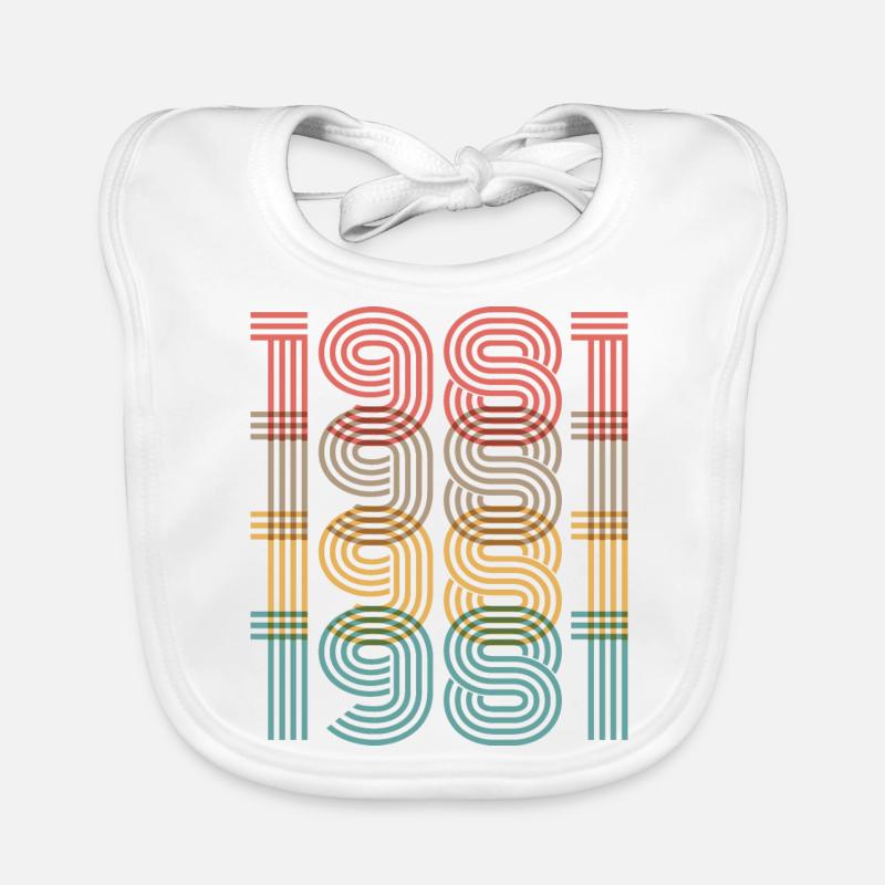 millésime 1981 Bavoir bio Bébé