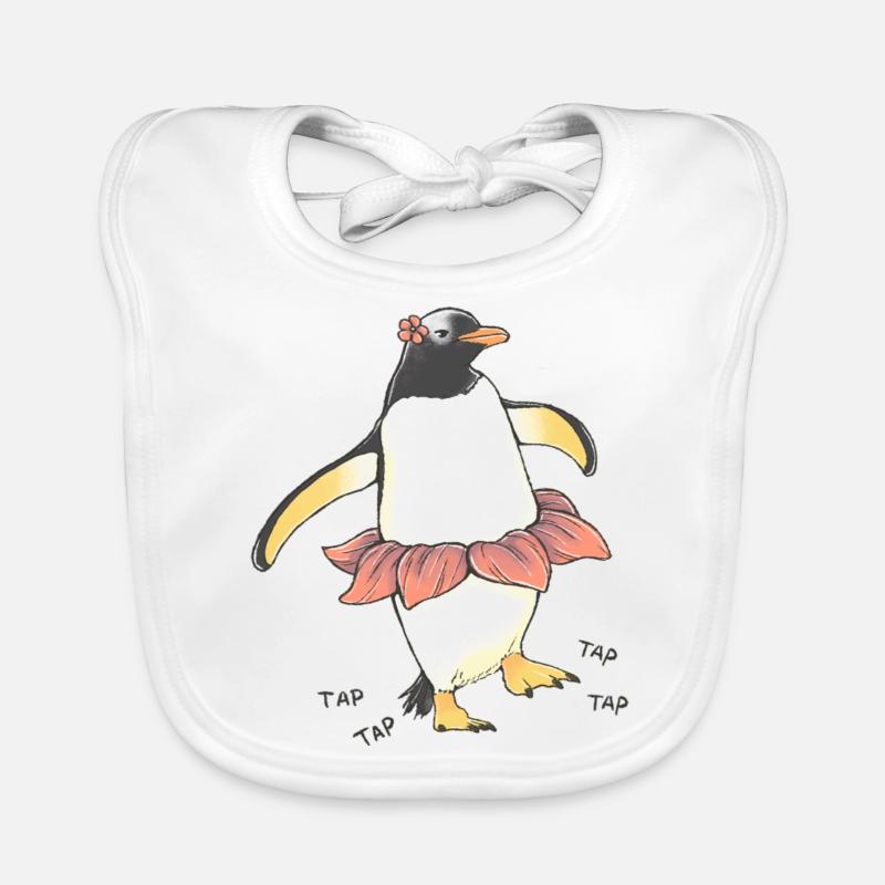 Pinguin-Tanz Baby Bio-Lätzchen