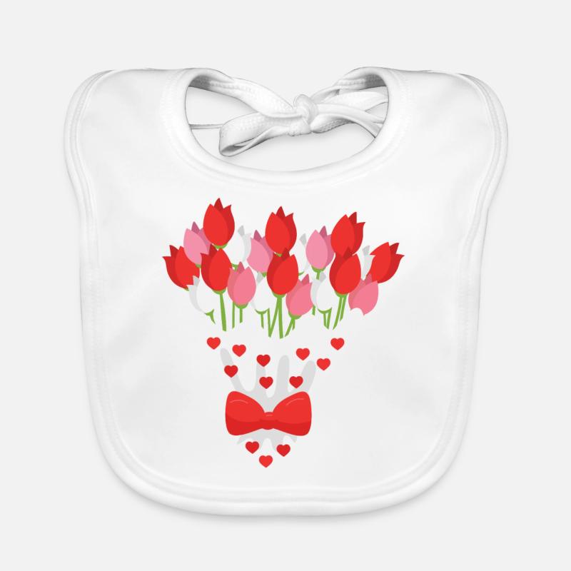 Blumenstrauß Baby Bio-Lätzchen