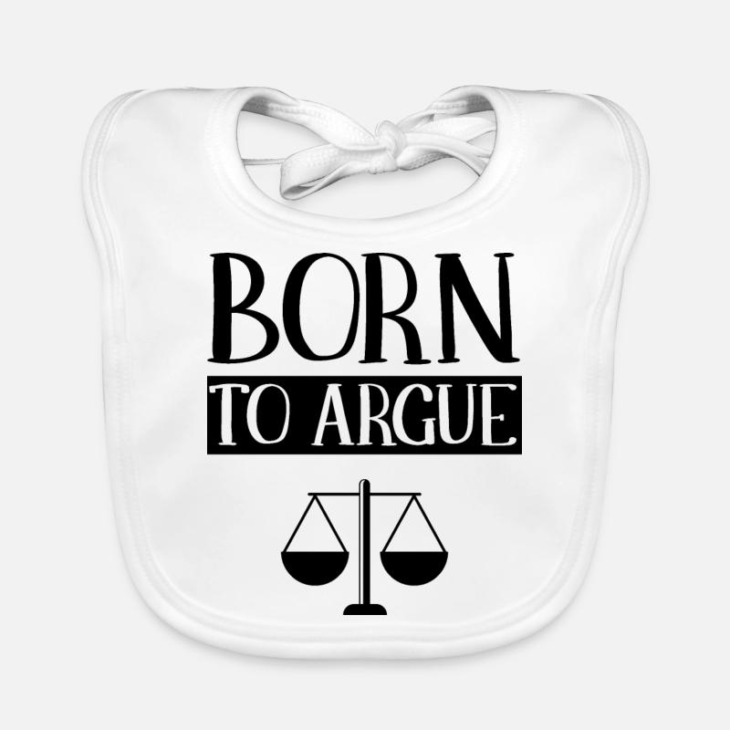 Né pour argumenter avocat avocat Bavoir bio Bébé