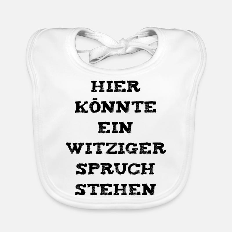 Witziger Spruch Baby Bio-Lätzchen