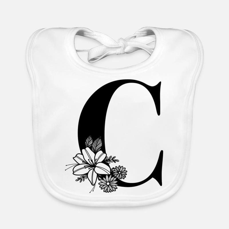 Buchstabe C Baby Bio-Lätzchen