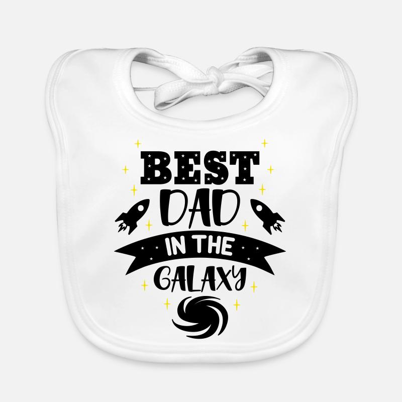 Best dad in the galaxy Baby Bio-Lätzchen