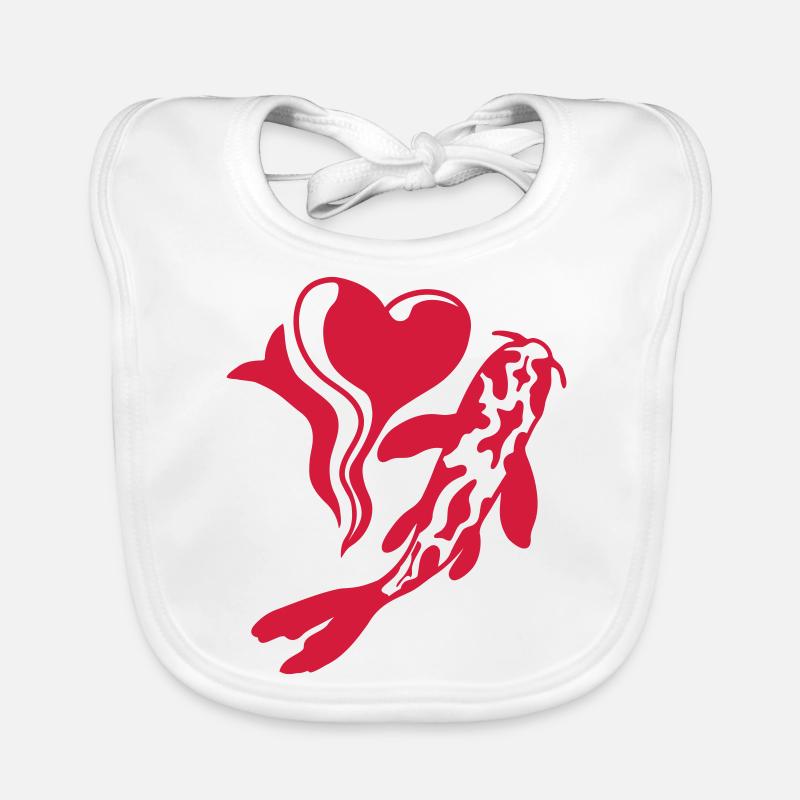 Poisson Koi que j’aime Bavoir bio Bébé