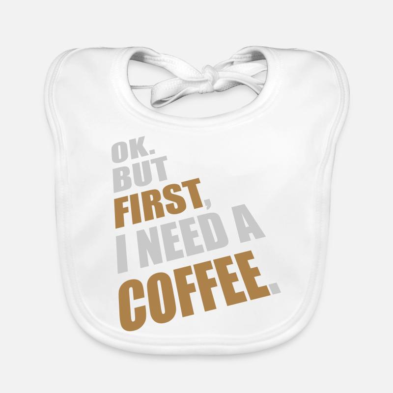 Fist I need Coffee Baby Bio-Lätzchen
