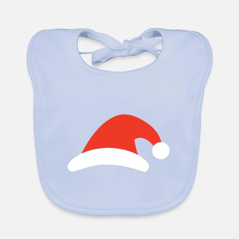 Chapeau de Père Noël Bavoir bio Bébé