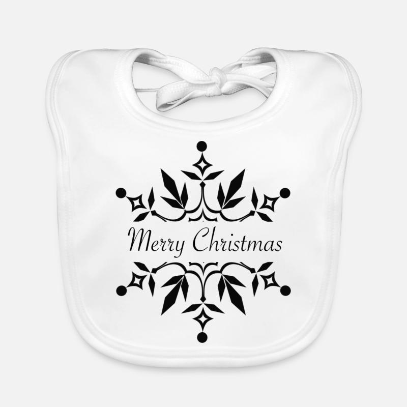 Merry Christmas Flocke Baby Bio-Lätzchen
