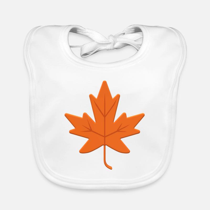 Herbst Blatt Kanada Natur Baum Garten Ahronblatt Baby Bio-Lätzchen