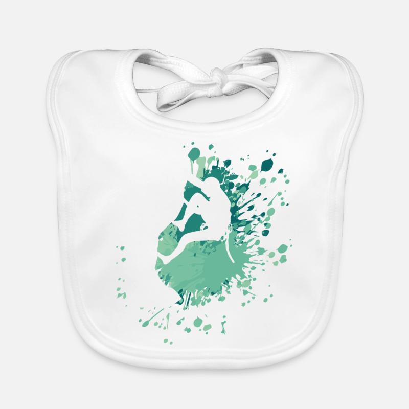 Climber Extrem Sport Color Splash Baby Bio-Lätzchen