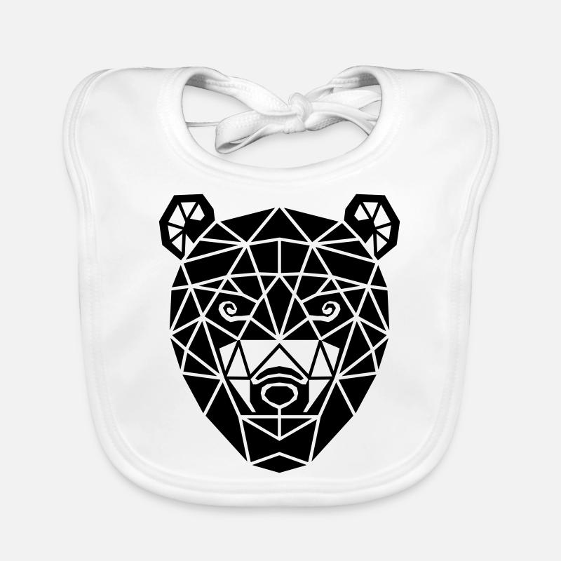 Tête d’ours Bavoir bio Bébé