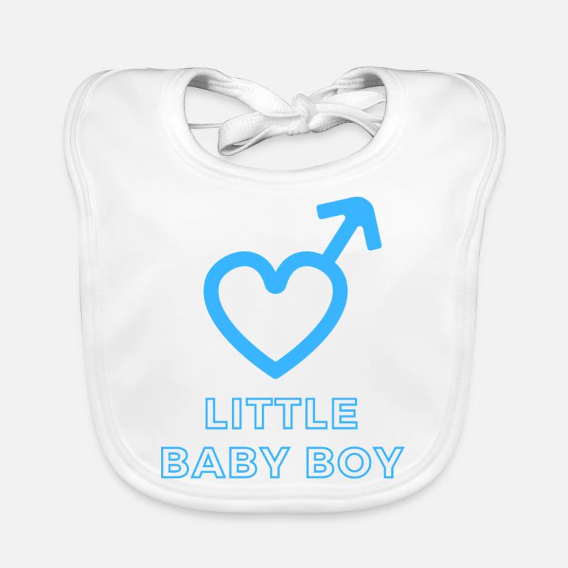 Annonce de bébé - Garçon - Grossesse - Bavoir bio Bébé - blanc