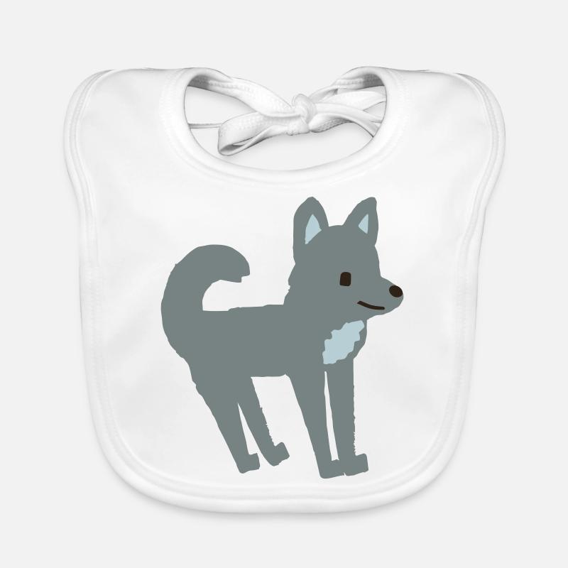Wolf Kinderbuch Baby Bio-Lätzchen