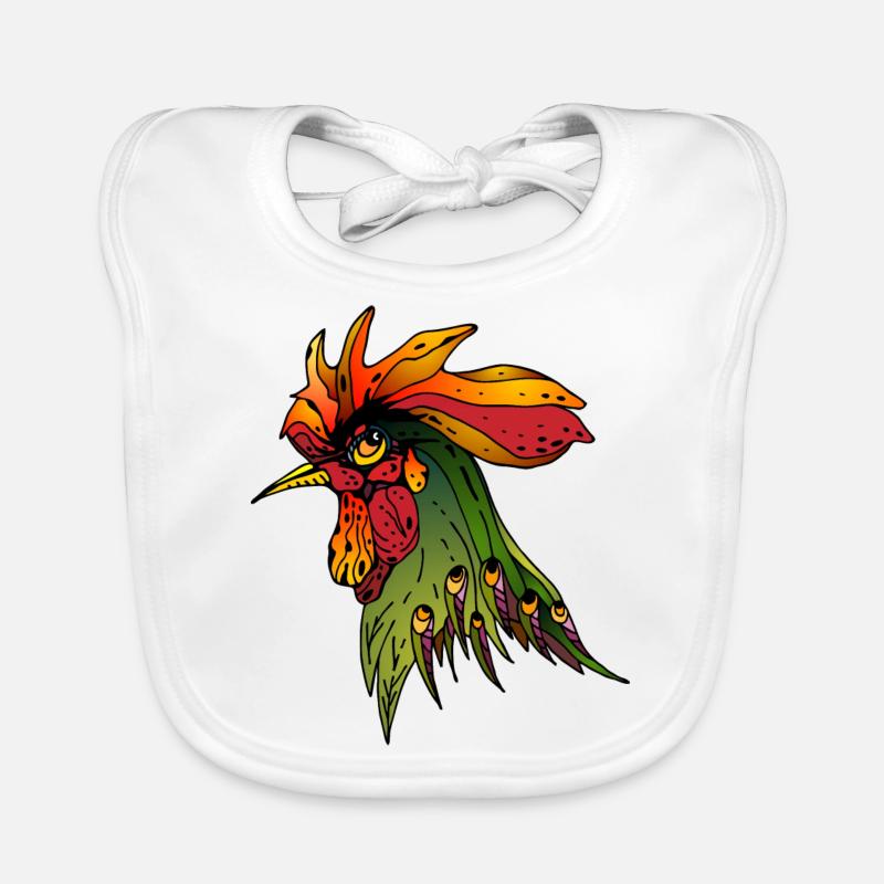Rooster Organic Baby Bibs