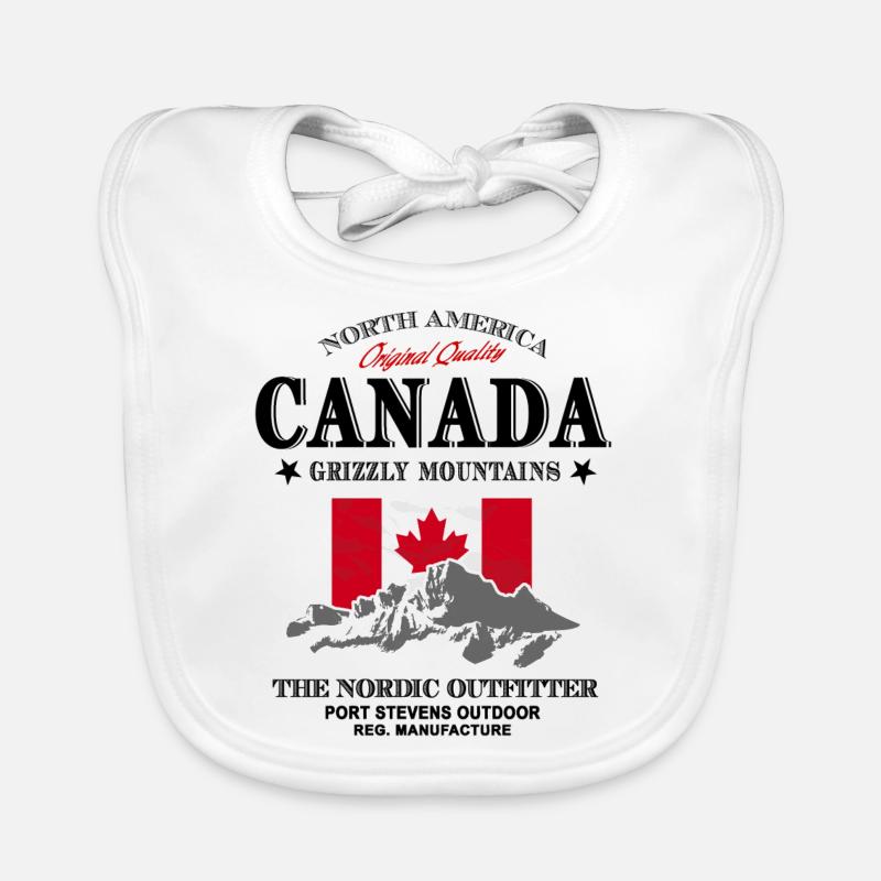 Kanada - Maple Leaf - Canada Bavoir bio Bébé