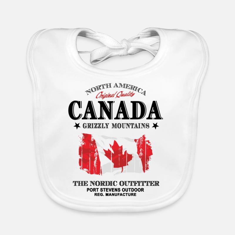 Kanada - Maple Leaf - Canada Bavoir bio Bébé