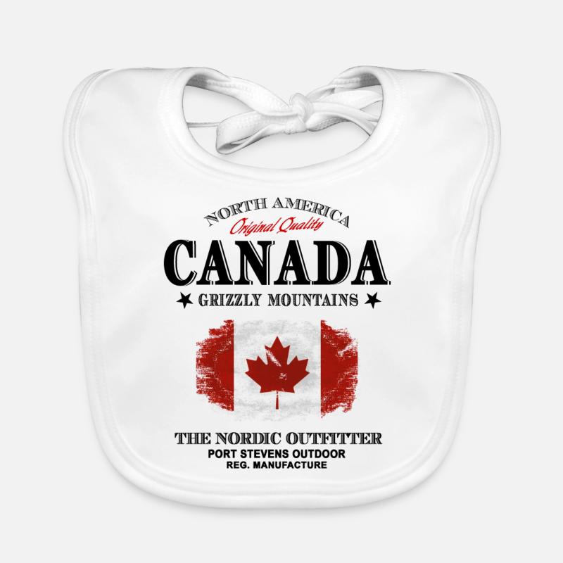 Kanada - Maple Leaf - Canada Bavoir bio Bébé