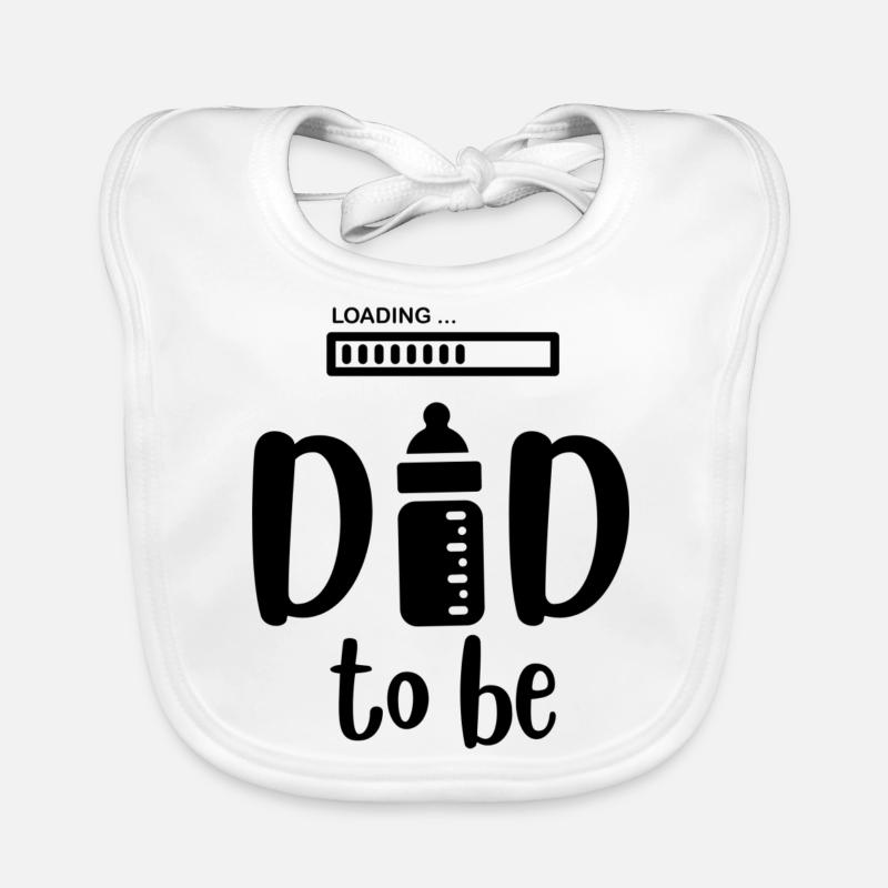 Dad being downloaded. Future gift Dad Organic Baby Bibs