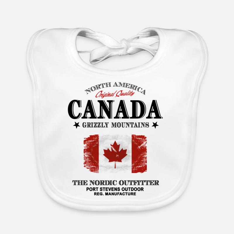 Kanada - Maple Leaf - Canada Bavoir bio Bébé