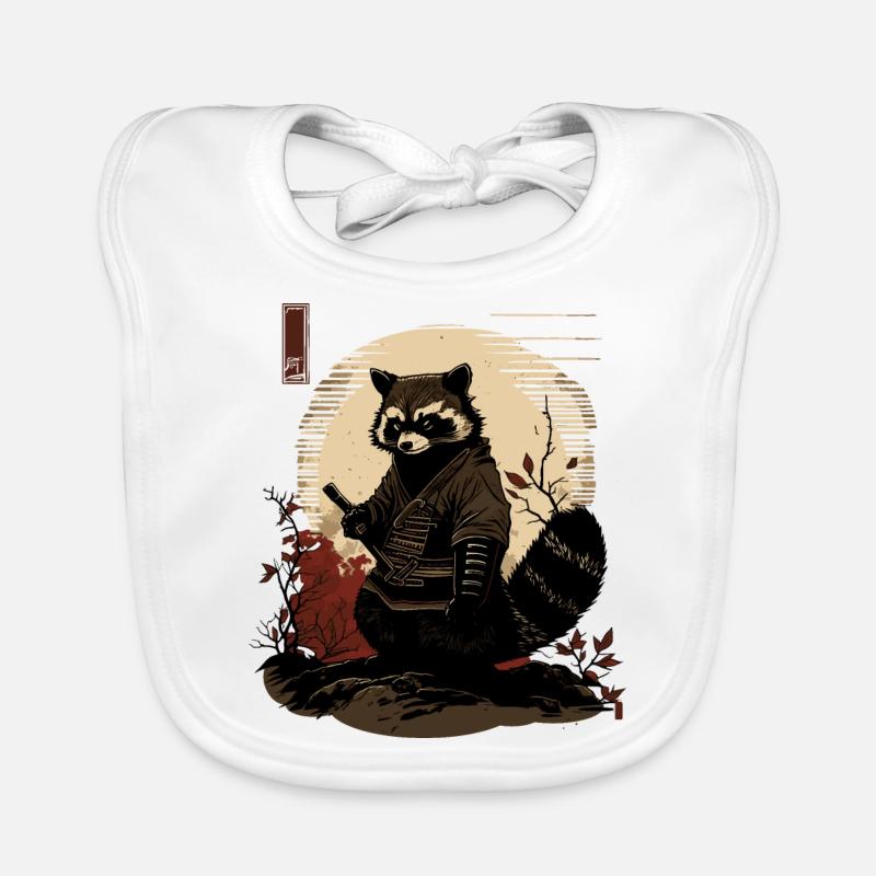 Baka Waschbär 1 Baby Bio-Lätzchen