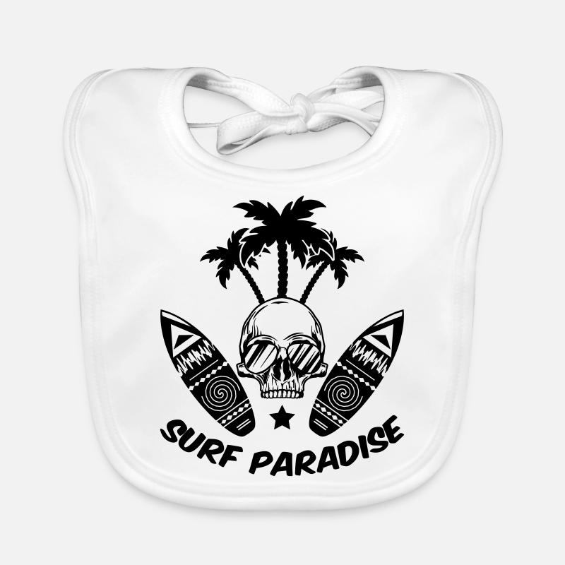 Paradis du surf Bavoir bio Bébé